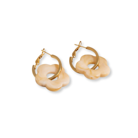 Arete Colgante Flor